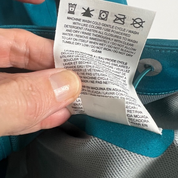 Nike Storm Fit Teal Full Zip Vented Reflective Athletic Fit Track Jacket Size M - Picture 13 of 13